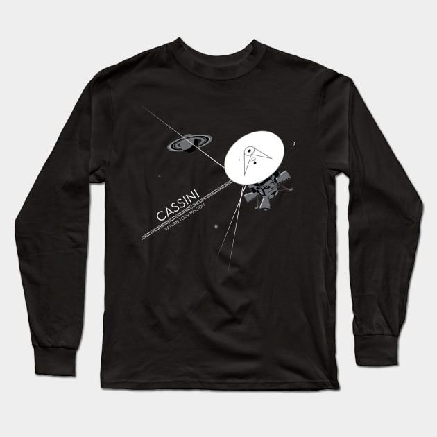 Cassini Saturn Probe Long Sleeve T-Shirt by monkeyminion